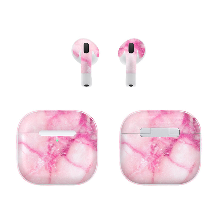 AirPods 4 Marble Series Pink Skin