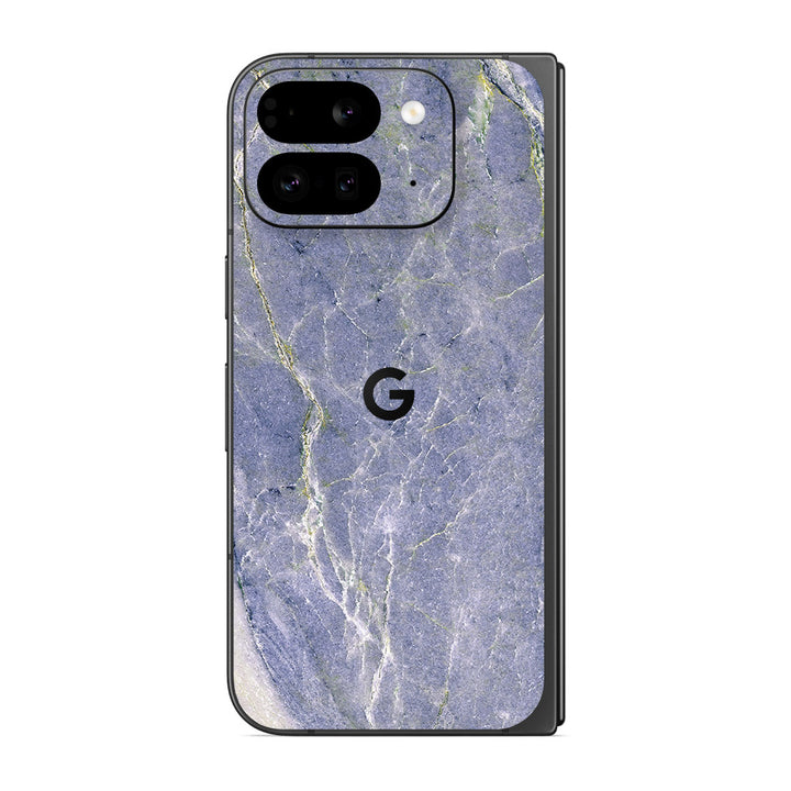 Pixel 9 Pro Fold Marble Series Too Blue Skin