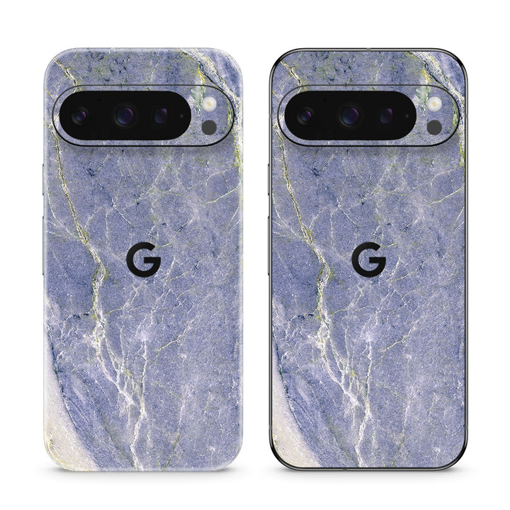 Pixel 9 Pro Marble Series Too Blue Skin