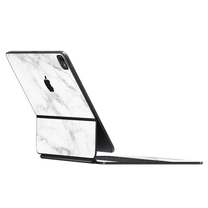 Magic Keyboard for iPad Pro 13" (M4) Marble Series White Skin