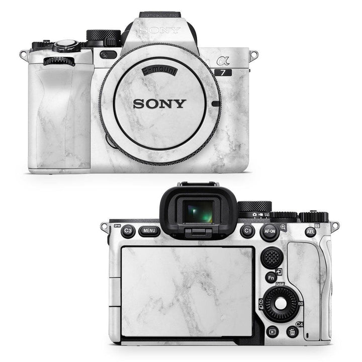 Sony A7 IV Mirrorless Camera Marble Series Skins - Slickwraps