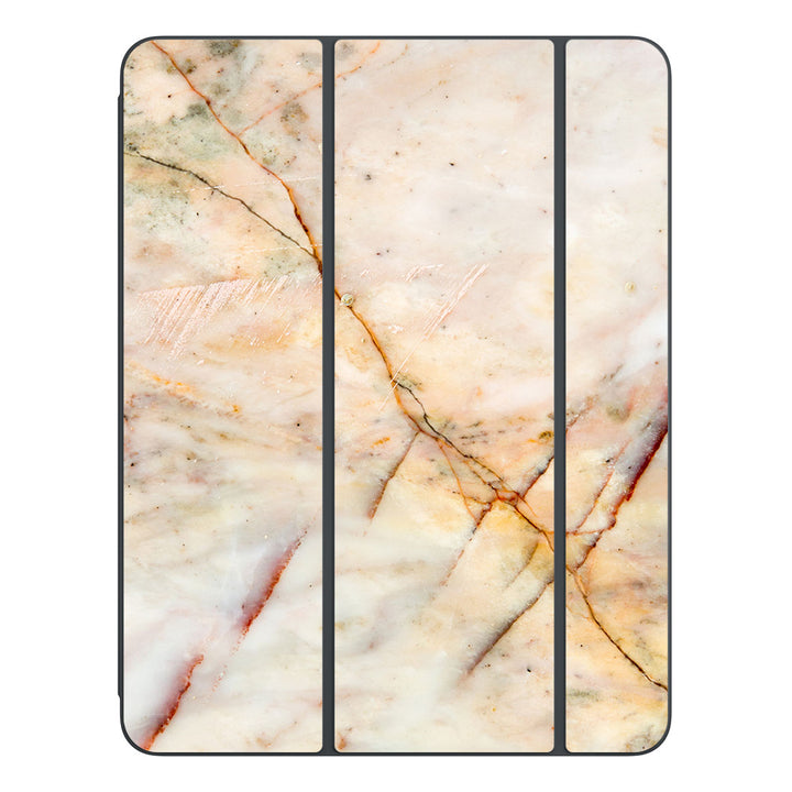 Smart Folio for iPad Pro 13-inch (M4) Marble Series Yellow Skin