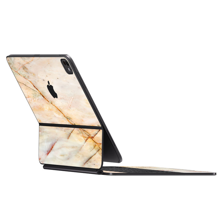 Magic Keyboard for iPad Pro 11" (M4) Marble Series Yellow Skin