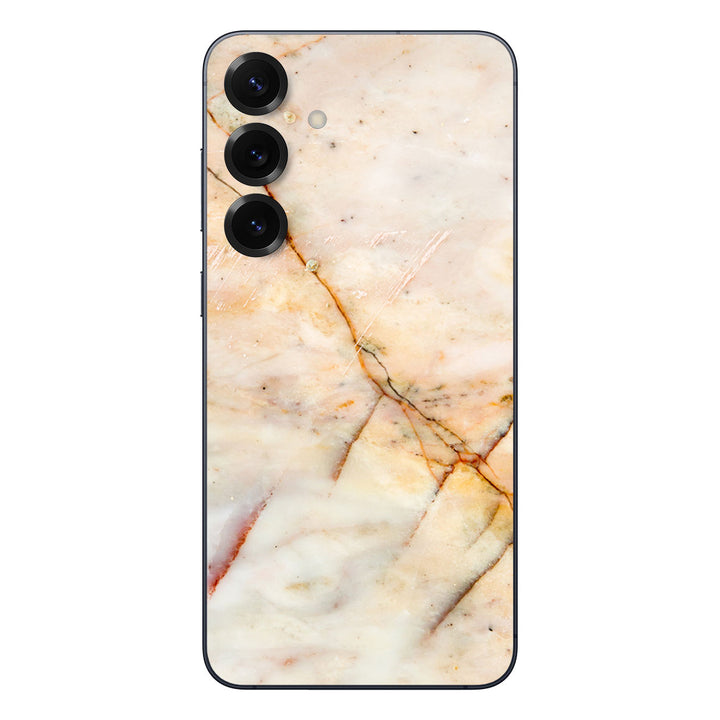 Galaxy S25 Plus Marble Series Yellow Skin