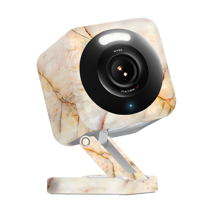 Wyze Cam v4 Marble Series Yellow Skin