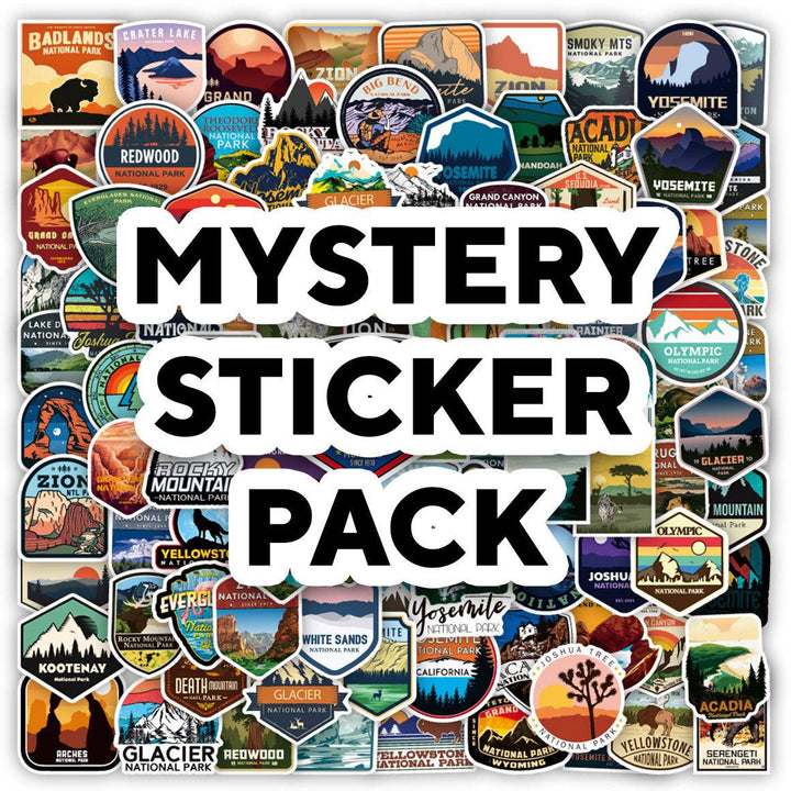 National Parks + Outdoor Adventure - Mystery Sticker Pack - 113 pcs - Slickwraps