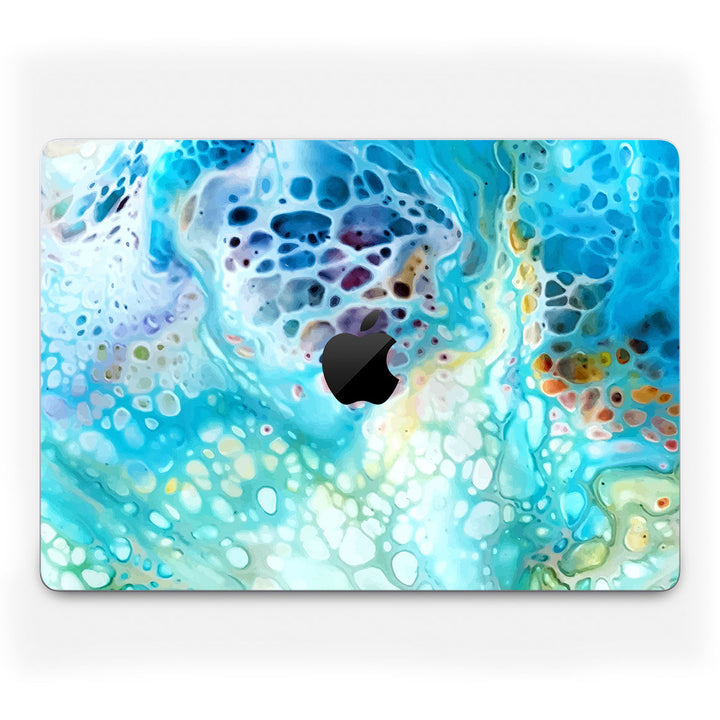 MacBook Pro 14" (2024, M4) Oil Paint Series Arctic Waves Skin