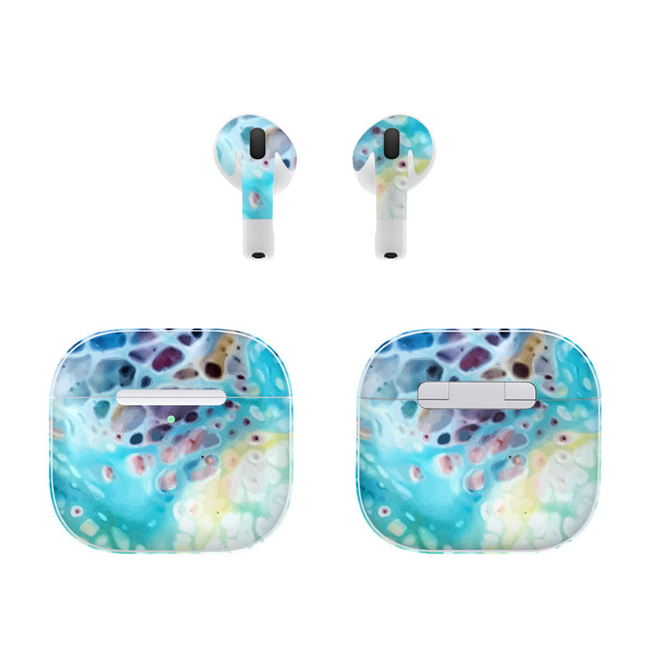 AirPods 4 Oil Paint Series Arctic Waves Skin