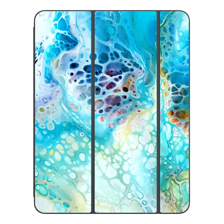 Smart Folio for iPad Pro 13-inch (M4) Oil Paint Series Arctic Waves Skin