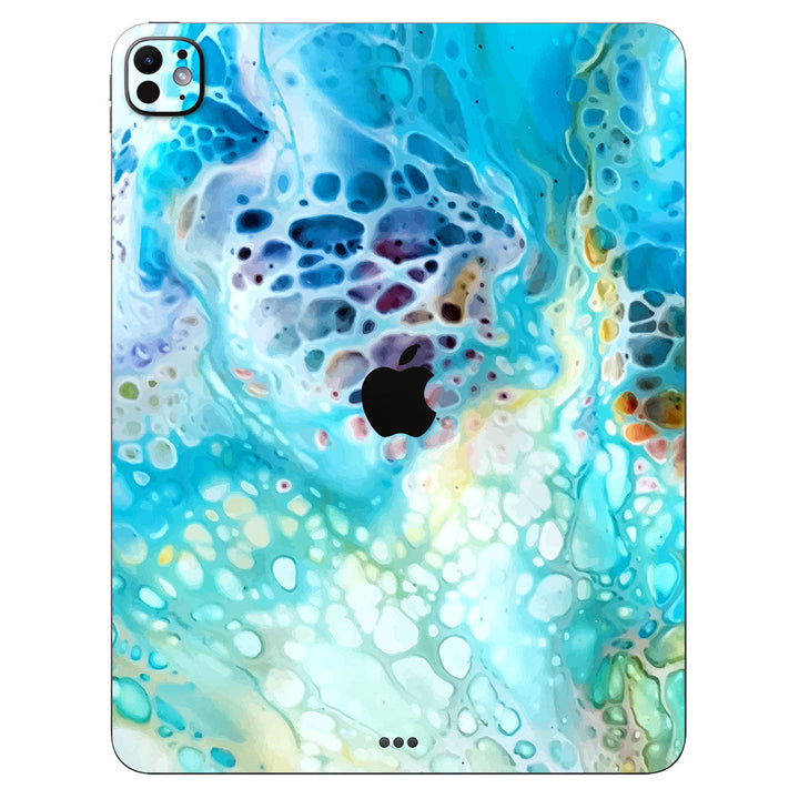 iPad Pro 13" M4 Oil Paint Series Arctic Waves Skin