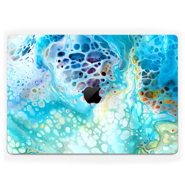 MacBook Pro 16" (2024 M4) Oil Paint Series Arctic Waves Skin