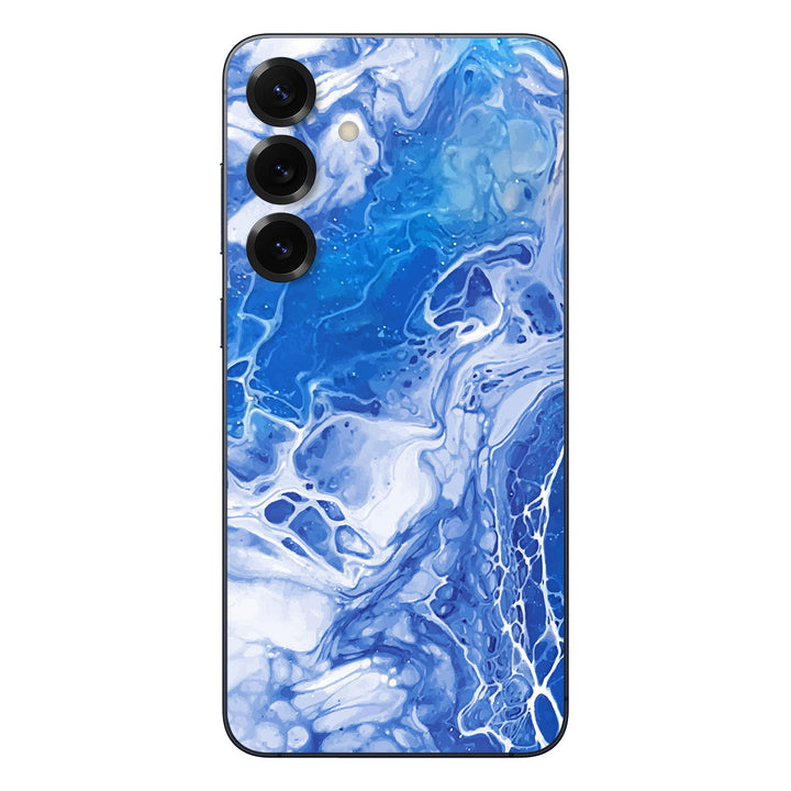 Galaxy S25 Plus Oil Paint Series Blue Waves Skin