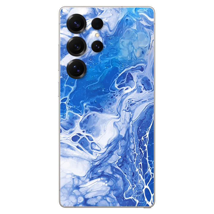 Galaxy S25 Ultra Oil Paint Series Blue Waves Skin