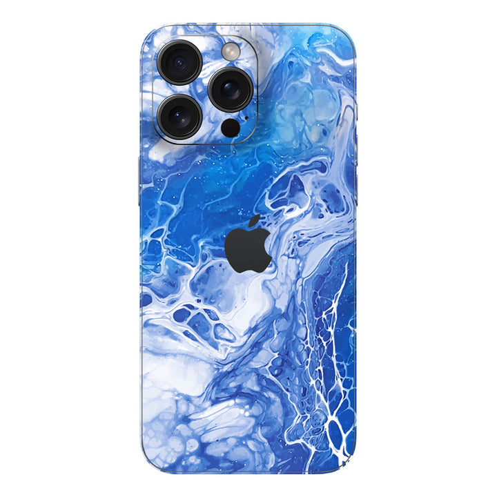 iPhone 16 Pro Max Oil Paint Series Blue Waves