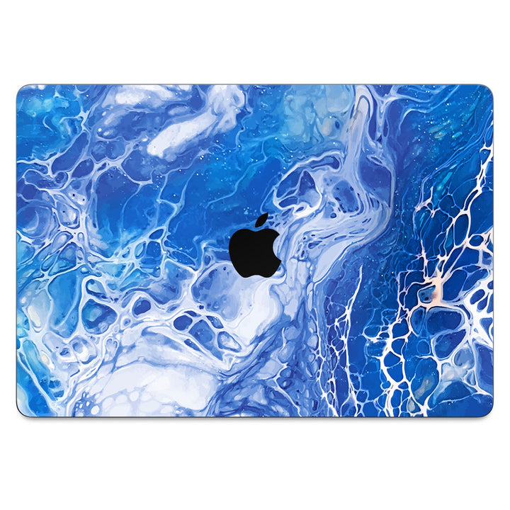 MacBook Air 13.6" (2025 M4) Oil Paint Series Blue Waves Skin