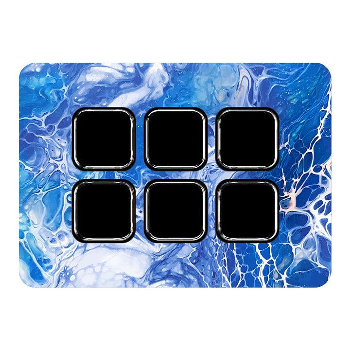 Elgato Stream Deck Mini Oil Paint Series Blue Waves Skin