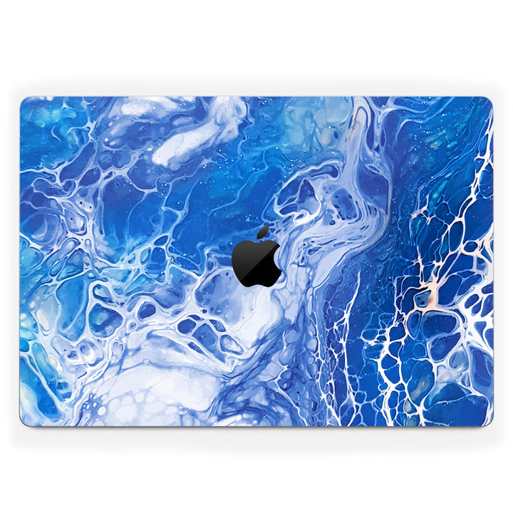 MacBook Pro 16" (2024 M4) Oil Paint Series Blue Waves Skin