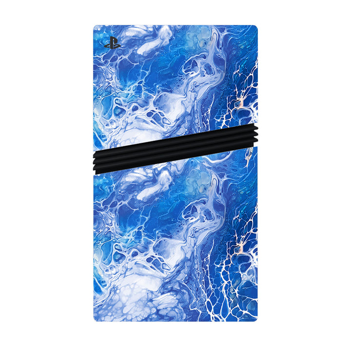 Playstation 5 Pro Oil Paint Series Blue Waves Skin