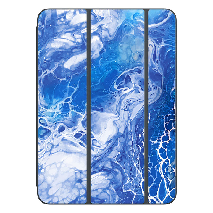 Smart Folio for iPad Pro 11-inch (M4) Oil Paint Series Blue Waves Skin