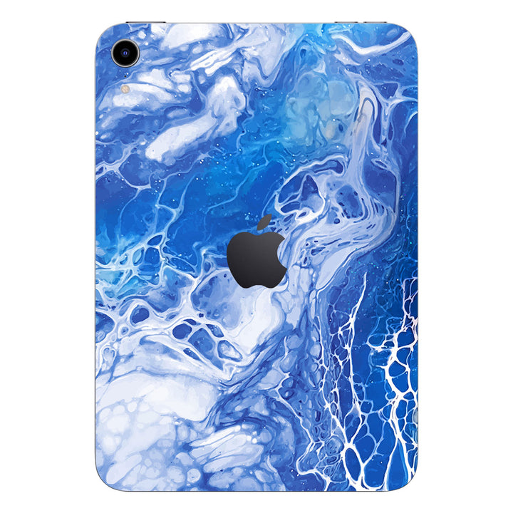 iPad Mini 7 (A17 Pro) Oil Paint Series Blue Waves Skin