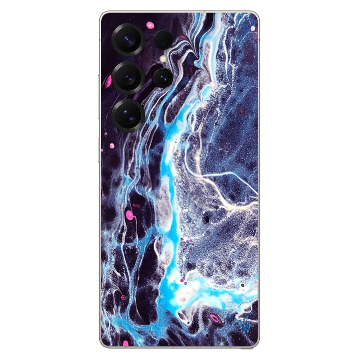 Galaxy S25 Ultra Oil Paint Series Dark Waves Skin