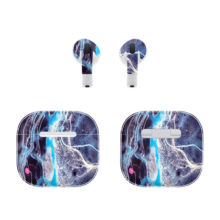 AirPods 4 Oil Paint Series Dark Waves Skin