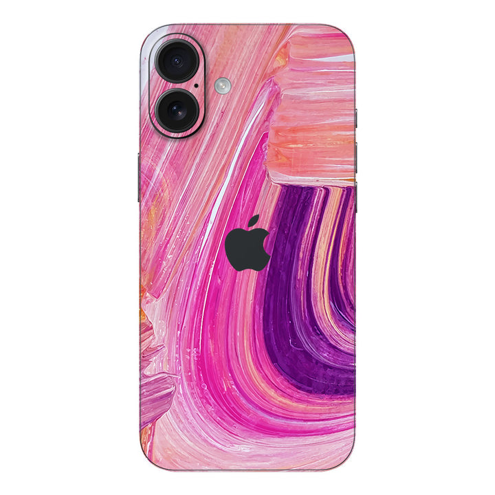 iPhone 16 Plus Oil Paint Series Pink Brushed