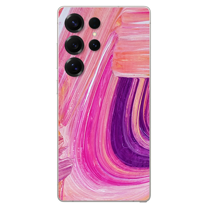 Galaxy S25 Ultra Oil Paint Series Pink Brushed Skin