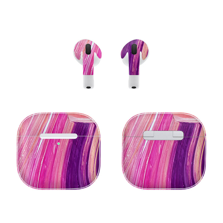 AirPods 4 Oil Paint Series Pink Brushed Skin