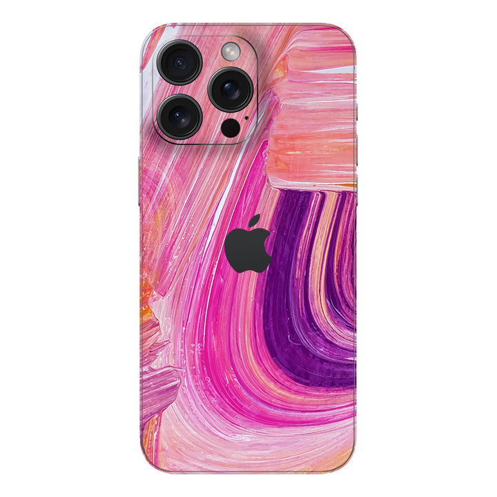 iPhone 16 Pro Max Oil Paint Series Pink Brushed