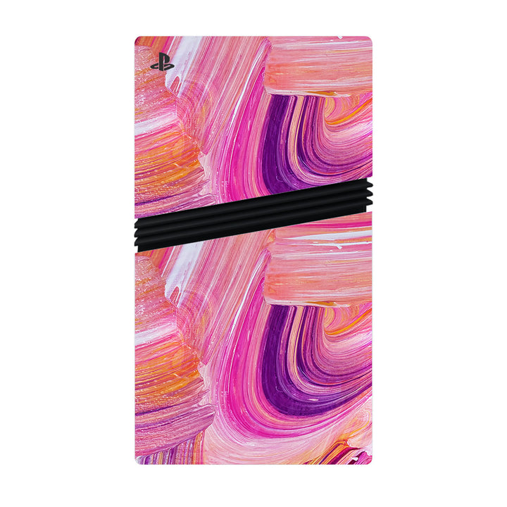 Playstation 5 Pro Oil Paint Series Pink Brushed Skin