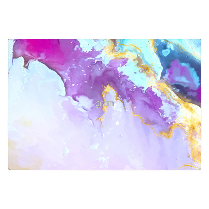 LG Gram 15.6-inch Oil Paint Series Pink Swirl Skin