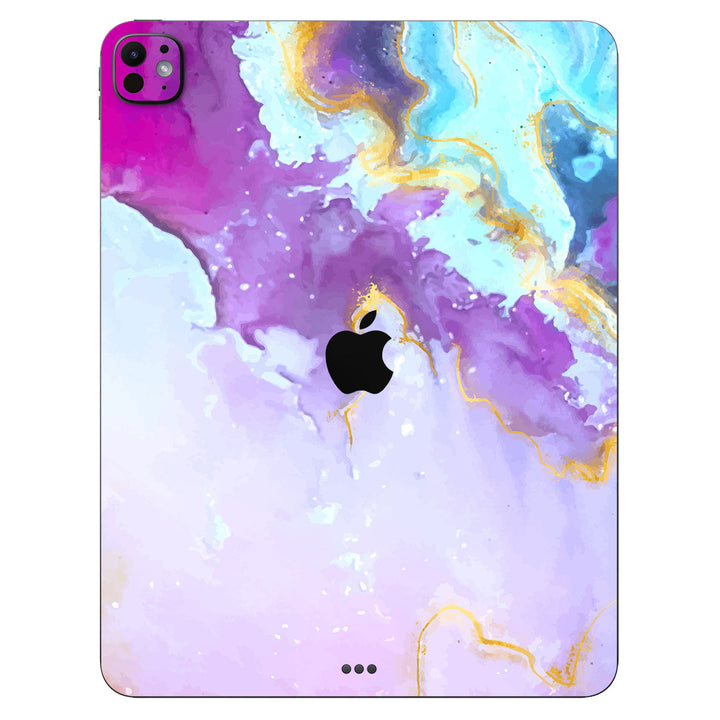 iPad Pro 13" M4 Oil Paint Series Pink Swirl Skin