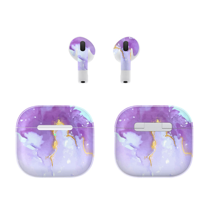 AirPods 4 Oil Paint Series Pink Swirl Skin