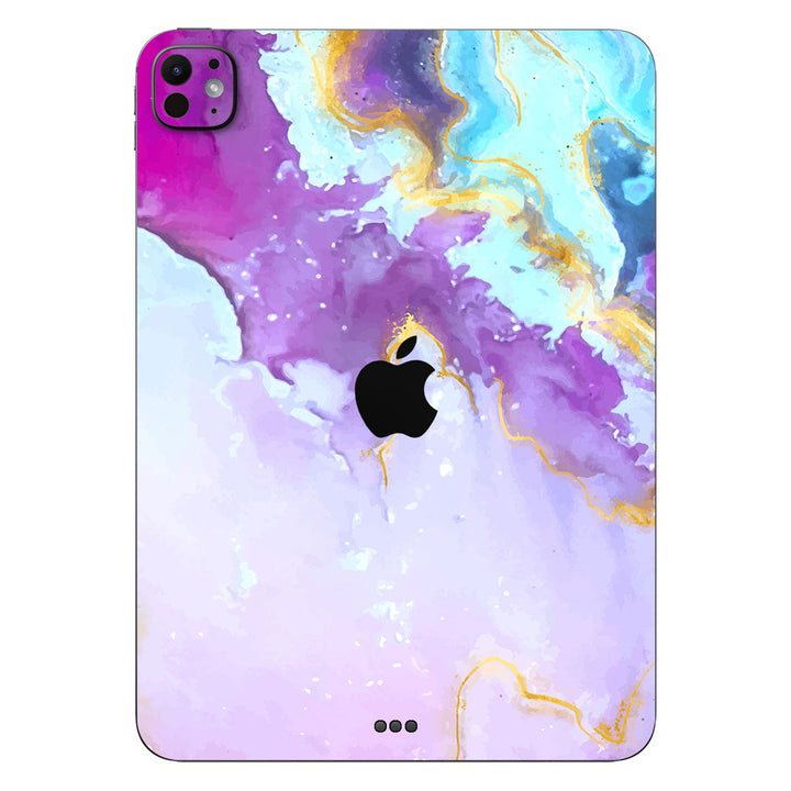 iPad Pro 11" M4 Oil Paint Series Pink Swirl Skin