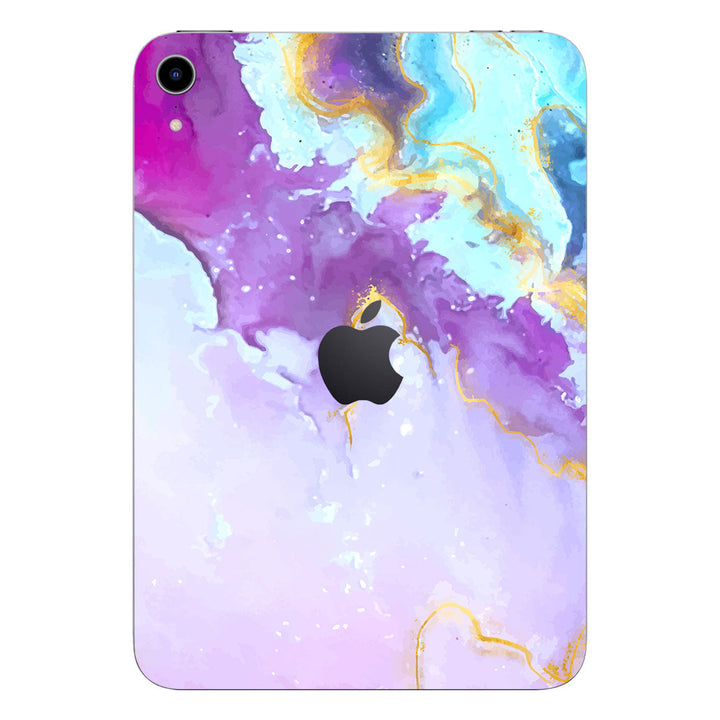 iPad Mini 7 (A17 Pro) Oil Paint Series Pink Swirl Skin