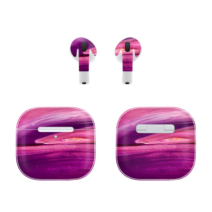 AirPods 4 Oil Paint Series Purple Brushed Skin