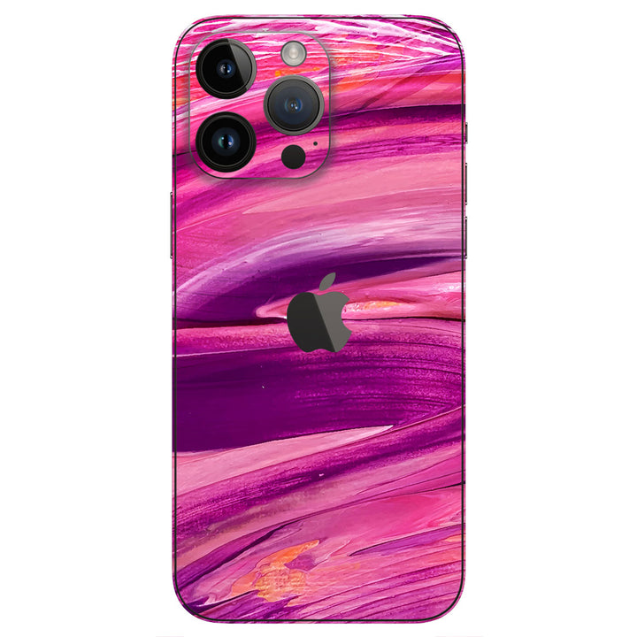 iPhone 16 Pro Oil Paint Series Purple Brushed