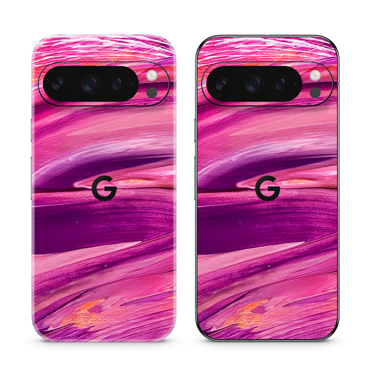 Pixel 9 Pro Oil Paint Series Purple Brushed Skin