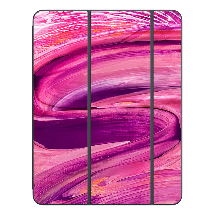 Smart Folio for iPad Pro 13-inch (M4) Oil Paint Series Purple Brushed Skin