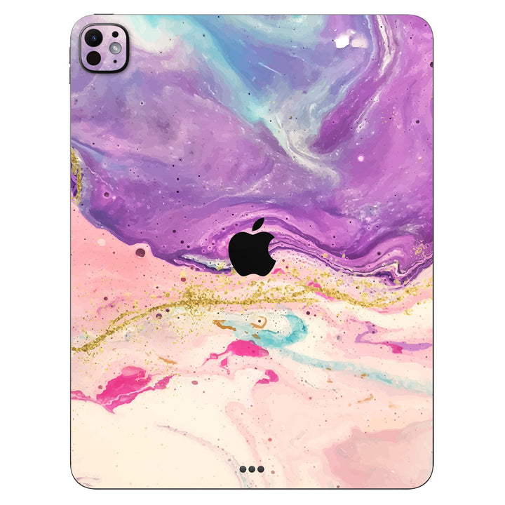 iPad Pro 13" M4 Oil Paint Series Purple Swirl Skin