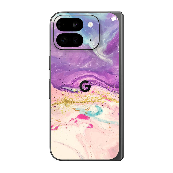 Pixel 9 Pro Fold Oil Paint Series Purple Swirl Skin