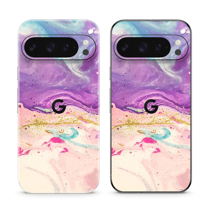 Pixel 9 Pro Oil Paint Series Purple Swirl Skin