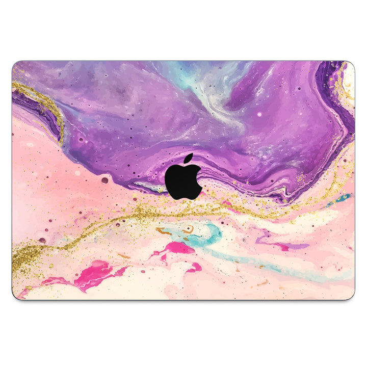 MacBook Air 13.6" (2025 M4) Oil Paint Series Purple Swirl Skin