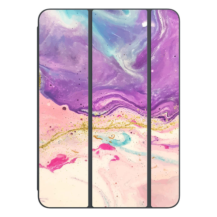 Smart Folio for iPad Pro 11-inch (M4) Oil Paint Series Purple Swirl Skin