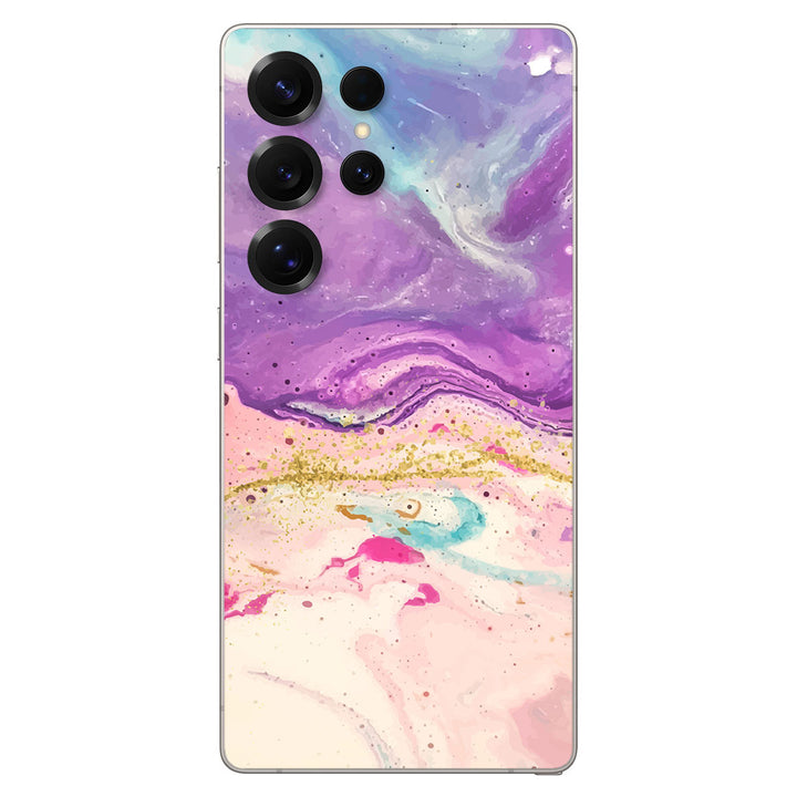 Galaxy S25 Ultra Oil Paint Series Purple Swirl Skin