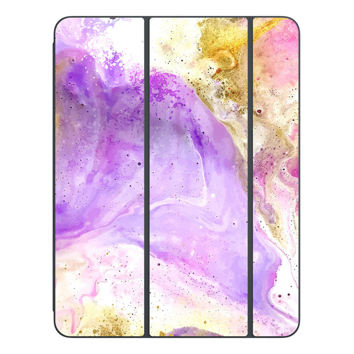 Smart Folio for iPad Pro 13-inch (M4) Oil Paint Series Rainbow Swirl Skin