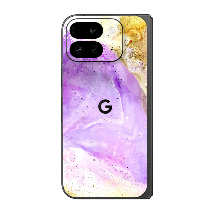 Pixel 9 Pro Fold Oil Paint Series Rainbow Swirl Skin