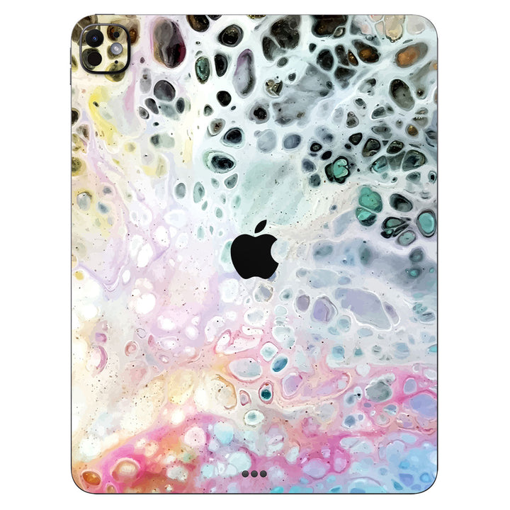 iPad Pro 13" M4 Oil Paint Series Rainbow Waves Skin