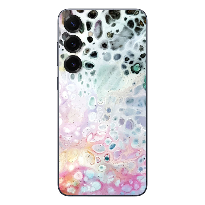 Galaxy S25 Plus Oil Paint Series Rainbow Waves Skin